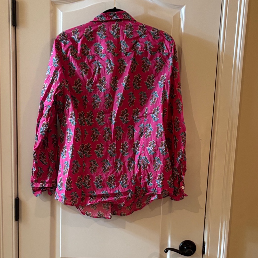 J. Crew Pink Floral Button Down Shirt - Picture 3 of 3
